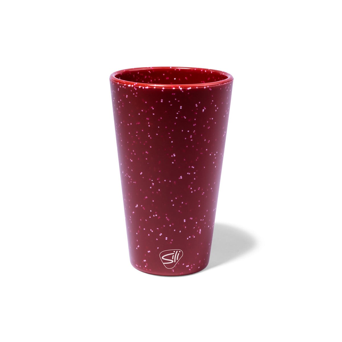 Pint Glass Speckled Red